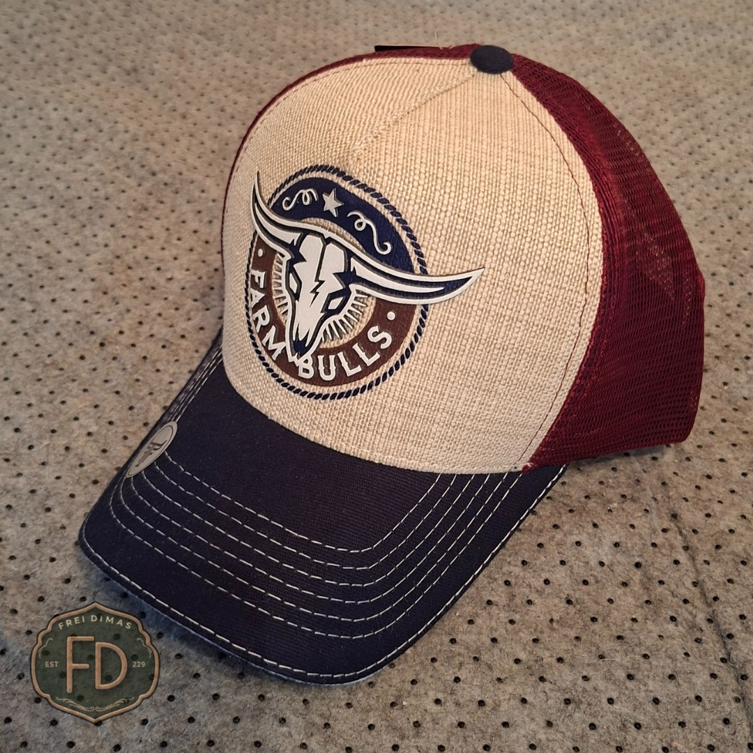 Boné Bordô/ Off-White